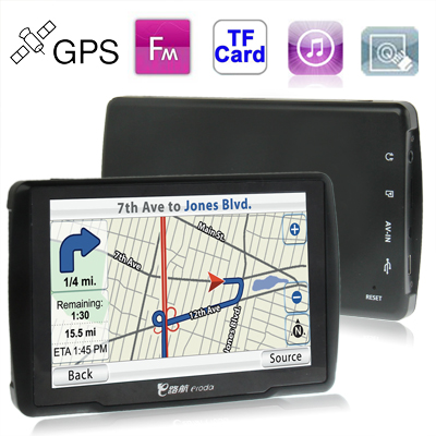 X7 5.0 inch 800 x 480 Pixels TFT Touch Screen Car GPS NavigatorBuilt 4GB Memory and Map